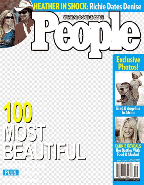 Blank People Magazine Template
